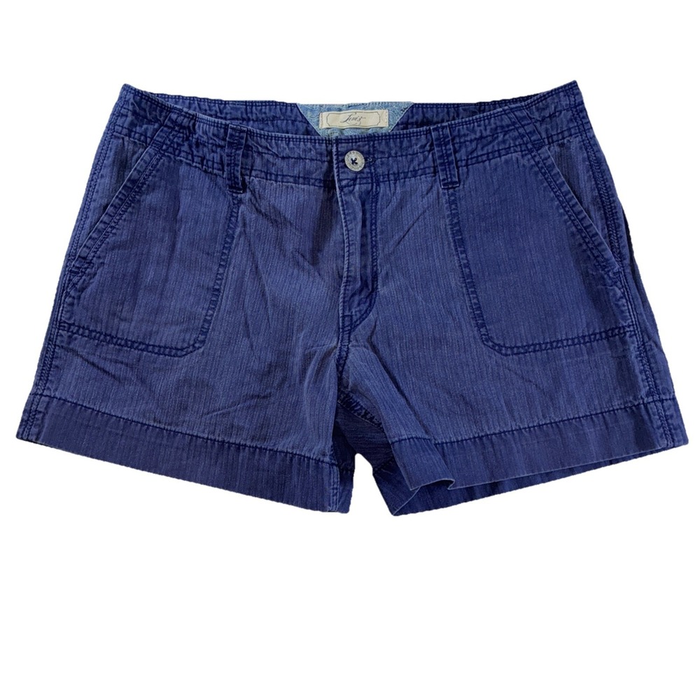 Levis‎ Blue Cotton Utility Shorts Womens 10 Faded Indigo Patch Pockets Summer